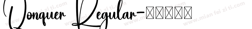 Qonquer Regular字体转换
